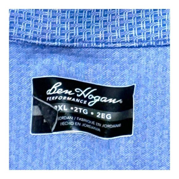 Ben Hogan Mens Performance Polo Shirts Lot of 2 2XL XXL Blue Short Sleeve Golf - Picture 3 of 10